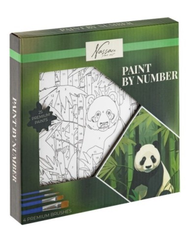 NASSAU-PINT.NUMER.20x20 25 PINT.PANDA