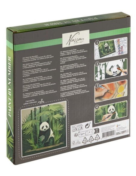 NASSAU-PINT.NUMER.20x20 25 PINT.PANDA