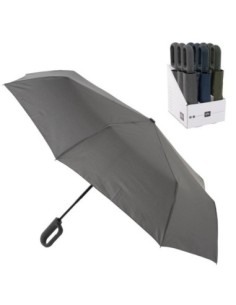 PARAGUAS PLEG.AUT.ANTIVIENTO DARK 308022