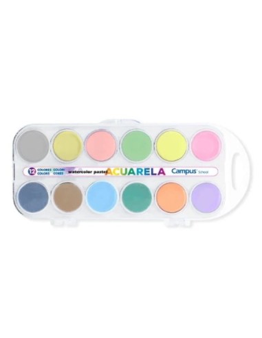 PINT.ACUARELA CAMPUS PASTEL-EST.12 PAST-
