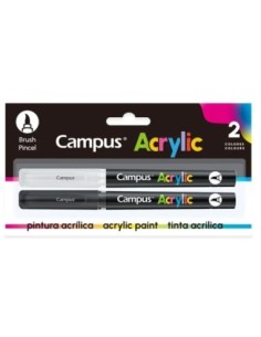 ROTUL.CAMPUS ACRYLIC BRUSH -BL.2 BL/NG