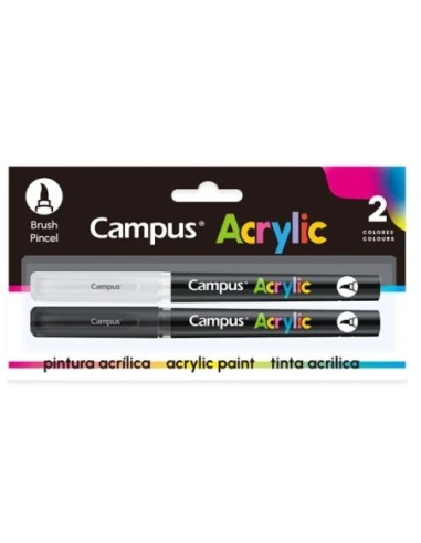 ROTUL.CAMPUS ACRYLIC BRUSH -BL.2 BL/NG