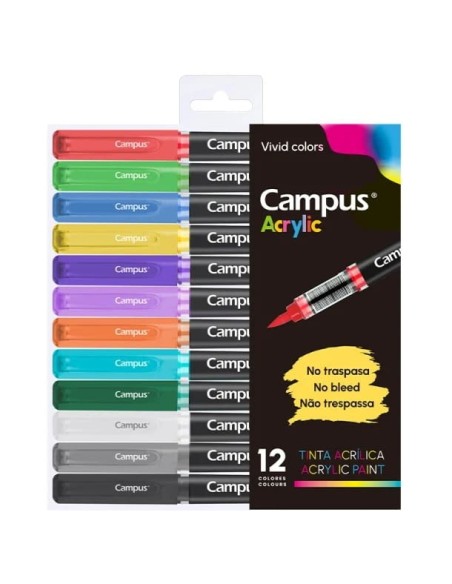 ROTUL.CAMPUS ACRYLIC BRUSH BASIC-EST.12-