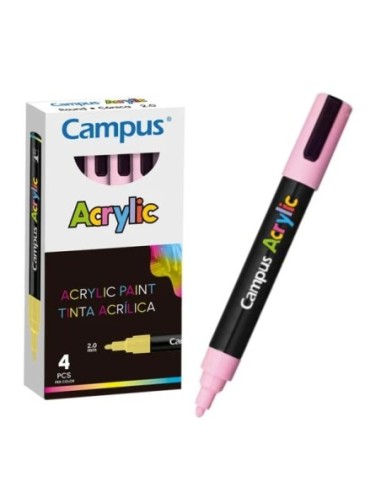 ROTUL.CAMPUS ACRYLIC ROSA PASTEL -EST.4-