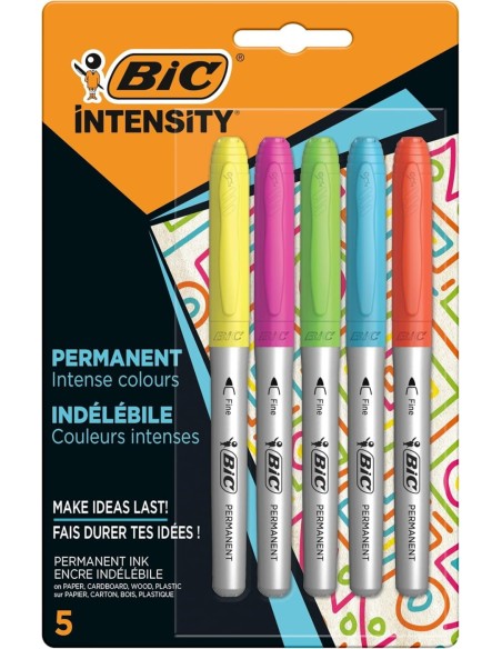 ROTULADOR BIC PERM.INTENSITY -PACK 5-