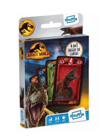 CARTAS JUEGO SHUFFLE JURASSIC WORLD