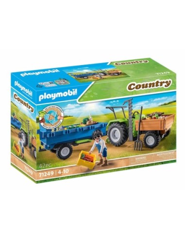 PLAYMOBIL-TRACTOR REMOLQUE 71249