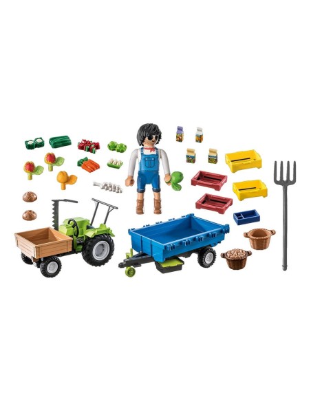 PLAYMOBIL-TRACTOR REMOLQUE 71249