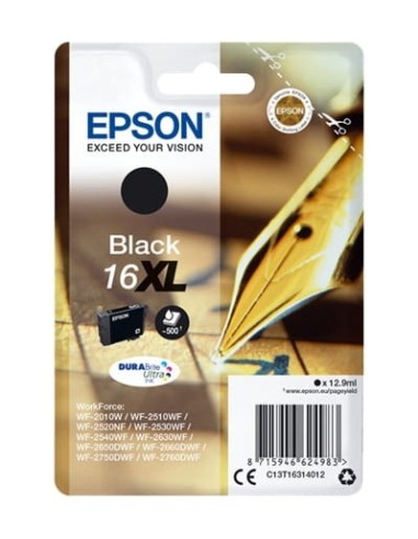 CARTUCHO EPSON T1631 Nº 16XL NEGRO