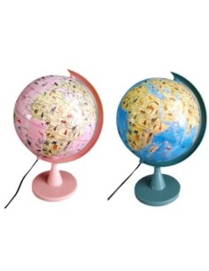 GLOBO TERRAQUEO 20CM.COLORES NJ-2001