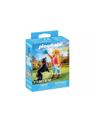 PLAYMOBIL-MUJER PERRO MONTAÑA 71738