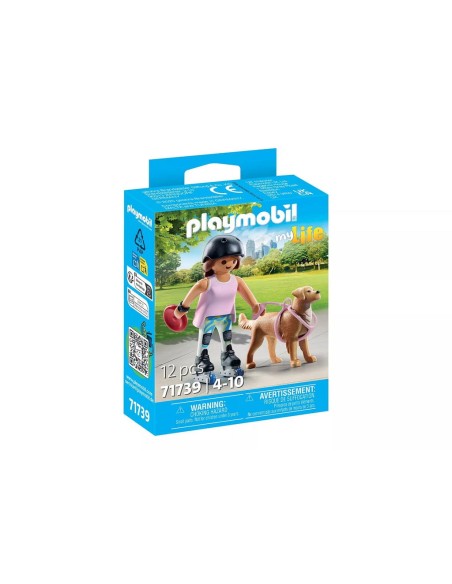 PLAYMOBIL-PATINADORA PERRO RETRIEV.71739