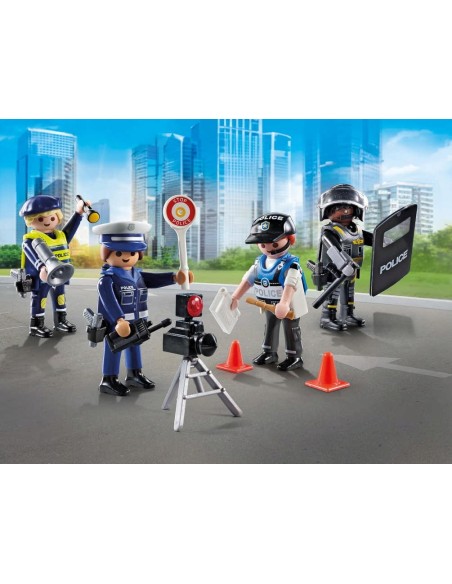 PLAYMOBIL-SET FIGURAS POLICIA 71730