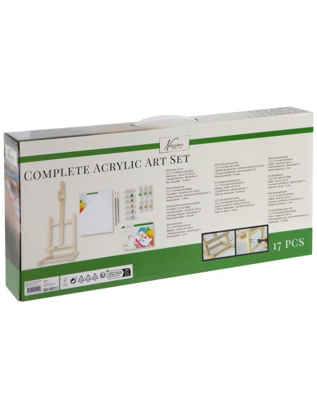 CRAFT-COMBY SET ACRYLIC 17PZ.CABALLETE