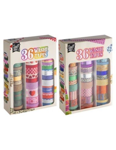 CRAFT-PACK 36 WASHI TAPE 3MTS. CR3012/GE