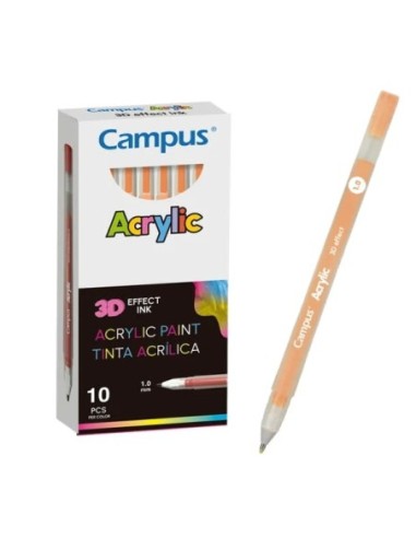 ROTUL.CAMPUS ACRYLIC 3D NARANJA