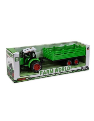 TOYS-TRACTOR CARRETA FARM WORLD 39-66811