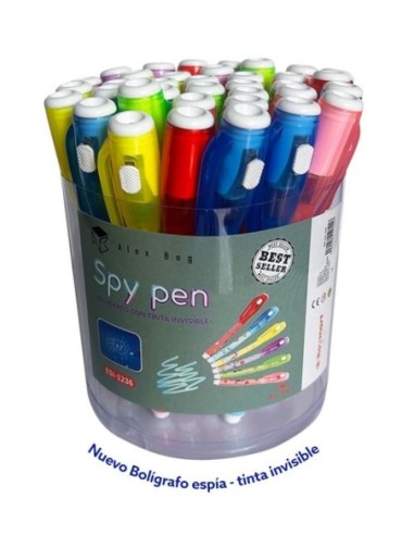 BOLIGRAFO C/LUZ TINTA SECRETA (EX.36)