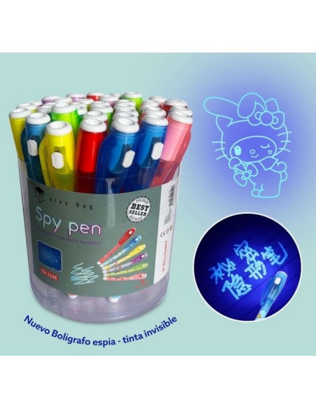 BOLIGRAFO C/LUZ TINTA SECRETA (EX.36)