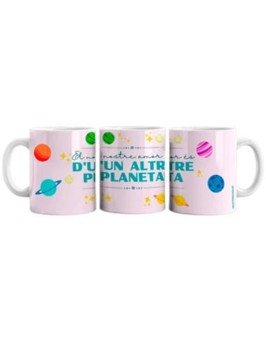 MUG CERAM.350ML.AMOR ALTRE PLANETA CAT.