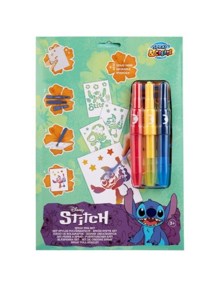STITCH-CONJUNTO AEROGRAFO C/PLANTILLAS