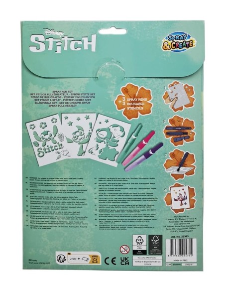 STITCH-CONJUNTO AEROGRAFO C/PLANTILLAS