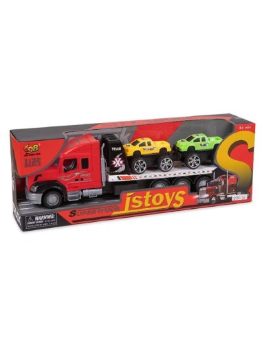 TOYS-CAMION PORTACOCHES 2 UNID.ISTOYS