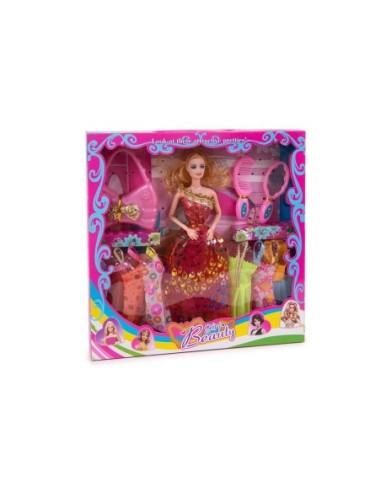 TOYS-MUÑECA GIRL BEAUTY C/COMPLEM.