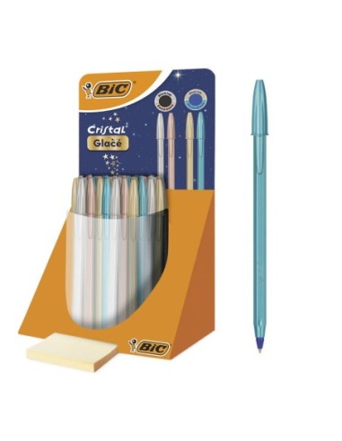 BOLIGRAFO BIC CRISTAL GLACE (BOTE 40)