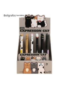 BOLIGRAFO GEL BORRABLE CATS (EX.36)