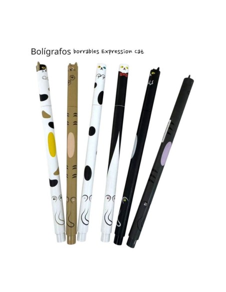 BOLIGRAFO GEL BORRABLE CATS (EX.36)