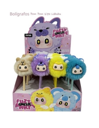 BOLIGRAFO POM POM FUZZY PARTY (EX.16)