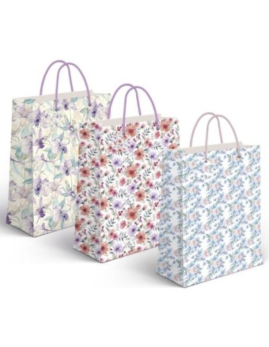 BOLSA REGALO PAPEL BOUQUET M 18x10x23