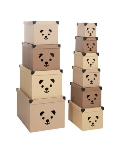 CAJAS-SET 10 CAJAS TROQUELADAS OSO