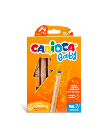 CARIOCA-BABY CRAYONS 3 EN 1 CJA.6 42817