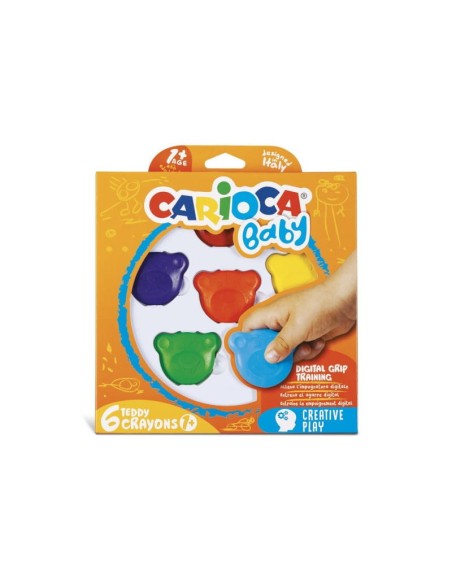 CARIOCA-BABY TEDDY CRAYONS CJA.6 42956