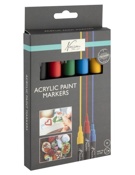 CRAFT-ROTUL.ACRILIC.BASIC.NASSAU-PACK 5-