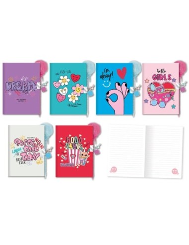 DIARIO C/BOLIGRAFO POP POM SUPER COOL