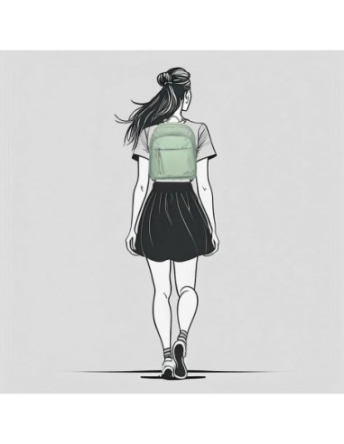 E.B.-MOCHILA 32CM. JANICE MENTA 66769