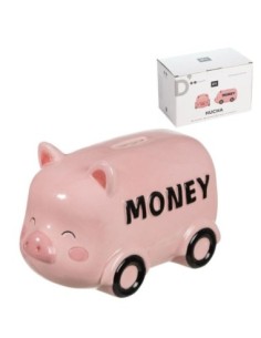 HUCHA CERAMICA FURGONETA CERDO 312014