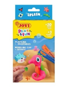JOVI-PLAY&FUN MINI KIT PLASTILINA SPLASH