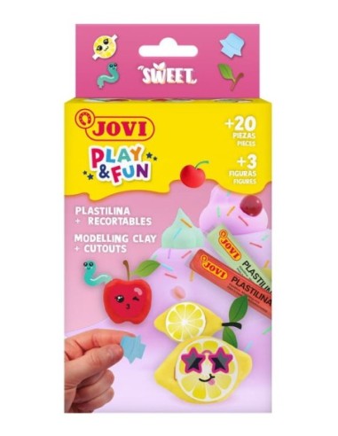 JOVI-PLAY&FUN MINI KIT PLASTILINA SWEET