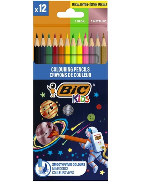 LAPICES COLORES BIC KIDS COSMO -CAJA 12-