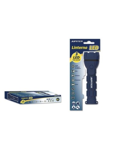LINTERNA JUPITER RUBBER 3 LEDS