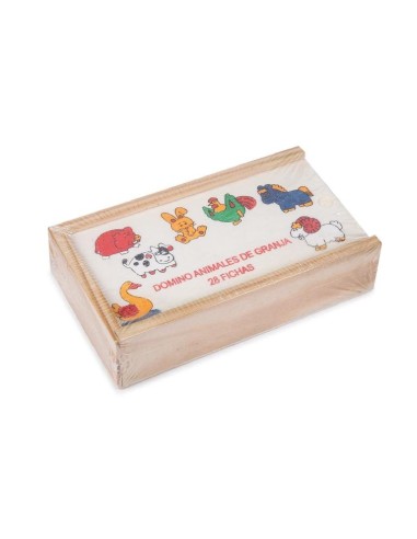 MADERA-DOMINO ANIMALES GRANJA 54-6785