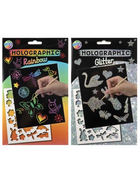 MOXY-PACK SCRATCH A5 RAINBOW GLITTER