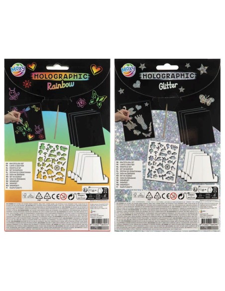 MOXY-PACK SCRATCH A5 RAINBOW GLITTER