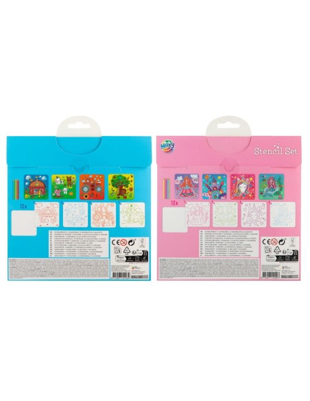 MOXY-SET PINTAR CON PLANTILLAS 150147