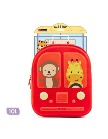 MR.BUS STOP-MINI MOCHILA ROJO 19390
