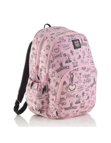 MR.NOT BORING-MOCHILA TRIPLE 41 CM.ROSA